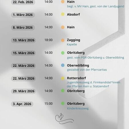 Kreuzwege 2026